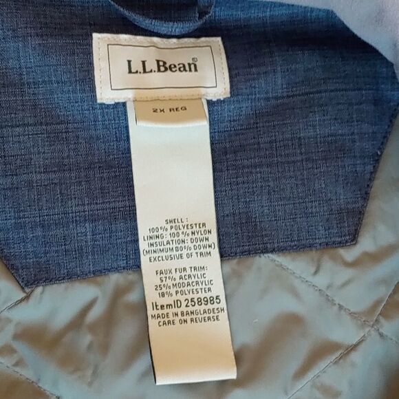 L.L. Bean Downtex Coat Size 2X - Picture 2 of 14